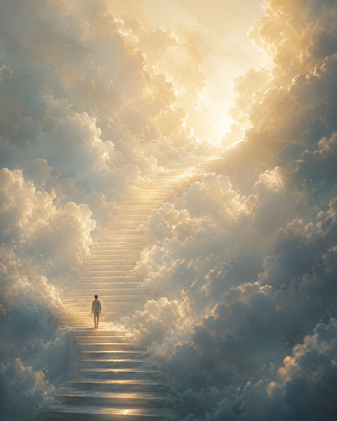 Hypnose - escalier de nuages